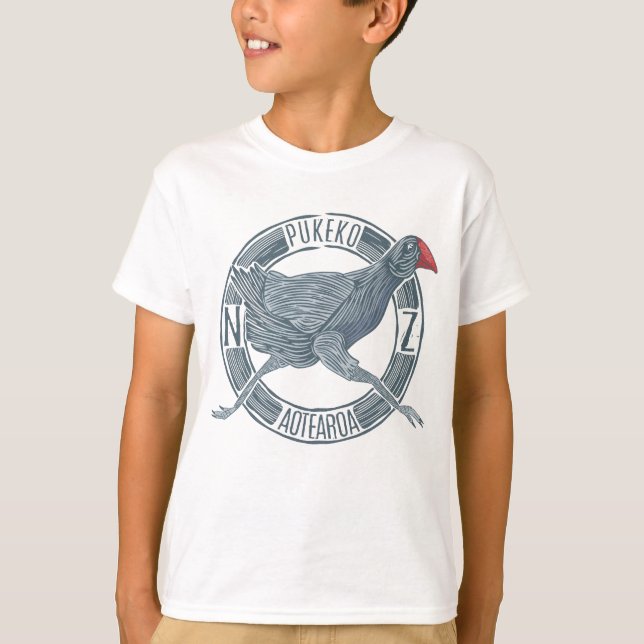 T-shirt Oiseau de Pukeko (Devant)