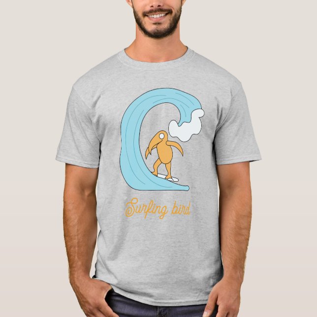 T-shirt Oiseau de surf (Devant)