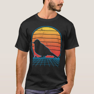 T-shirt Oiseau de Vaporwave Oiseau Oiseau Oiseau Oiseau Wh