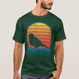 T-shirt Oiseau de Vaporwave Oiseau Oiseau Oiseau Oiseau Wh
