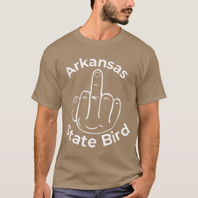 T-shirt Oiseau d'État de l'Arkansas (Devant)
