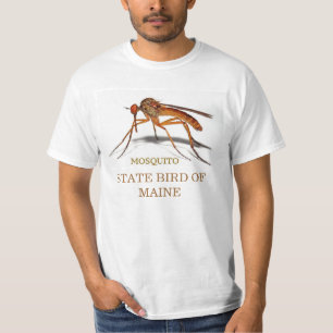 T-SHIRT OISEAU D'ÉTAT DU MAINE : LE MOUSTIQUE