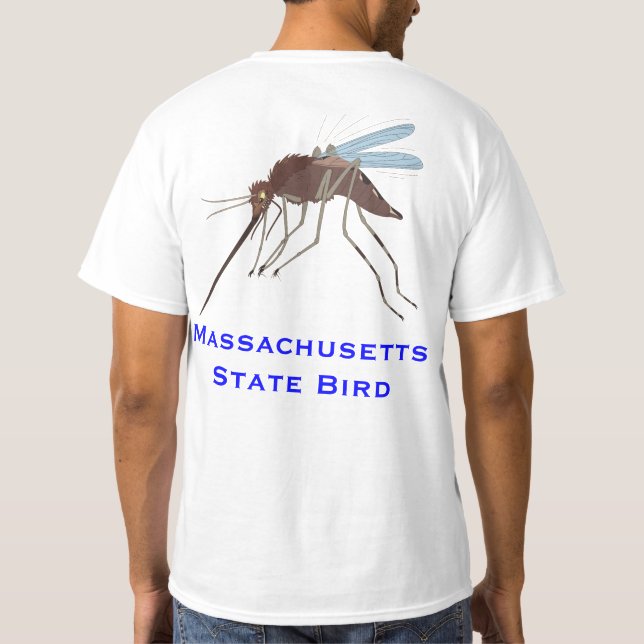 T-shirt Oiseau d'état du Massachusetts (Dos)