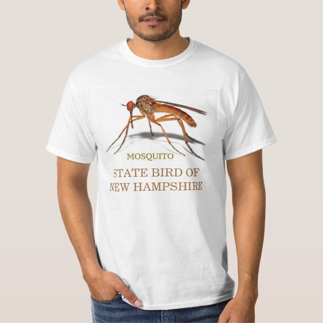 T-SHIRT OISEAU D'ÉTAT DU NEW HAMPSHIRE : LE MOUSTIQUE (Devant)