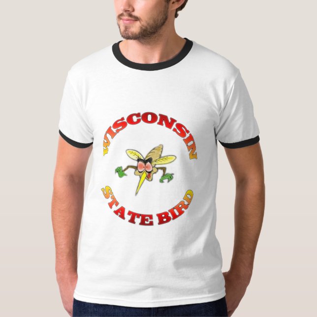 T-shirt Oiseau d'état du Wisconsin (Devant)