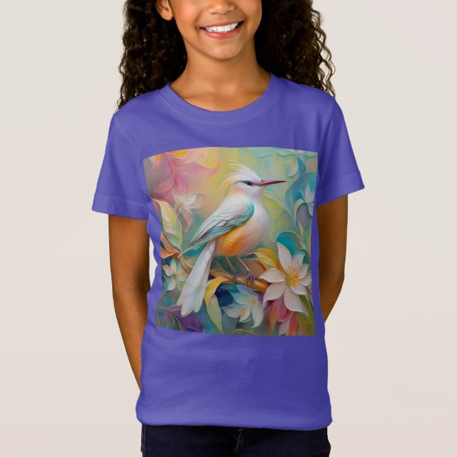 T-Shirt Oiseau d'Imaginaire tourbé d'or (Devant)