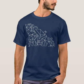 T-shirt Oiseau d'origine géométrique 3