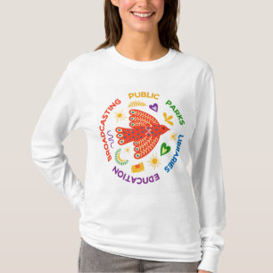 T-shirt Oiseau du Bien Public – Bibliothèques, Parcs & Édu