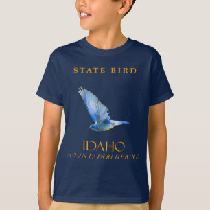 T-shirt Oiseau du territoire de l'Idaho L'oiseau bleu de l