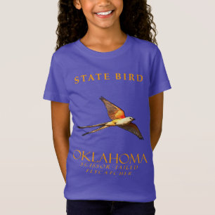 T-Shirt Oiseau du Territoire de l'Oklahoma Le Scissortail