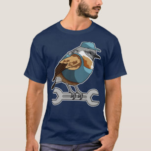 T-shirt Oiseau en ftsman avec Clé à écrou