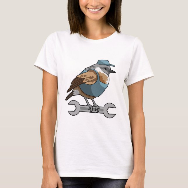 T-shirt Oiseau en tireur avec clé (Devant)