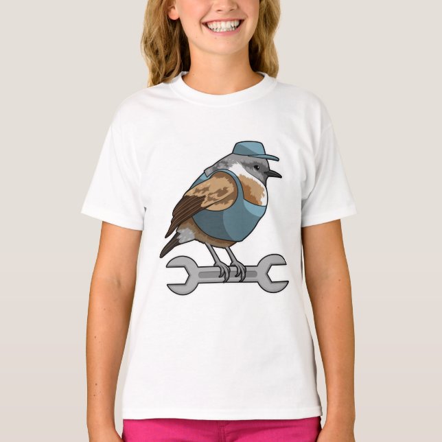 T-shirt Oiseau en tireur avec clé (Devant)