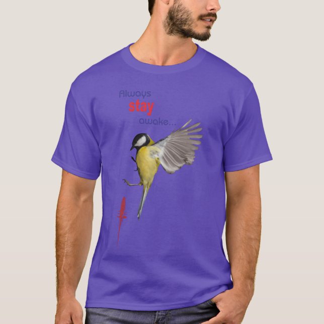 T-shirt Oiseau en vol Inspirational Design rétro (Devant)