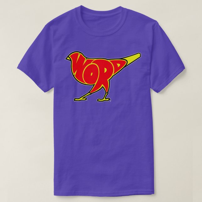 T-shirt Oiseau est le mot 1 (Design devant)