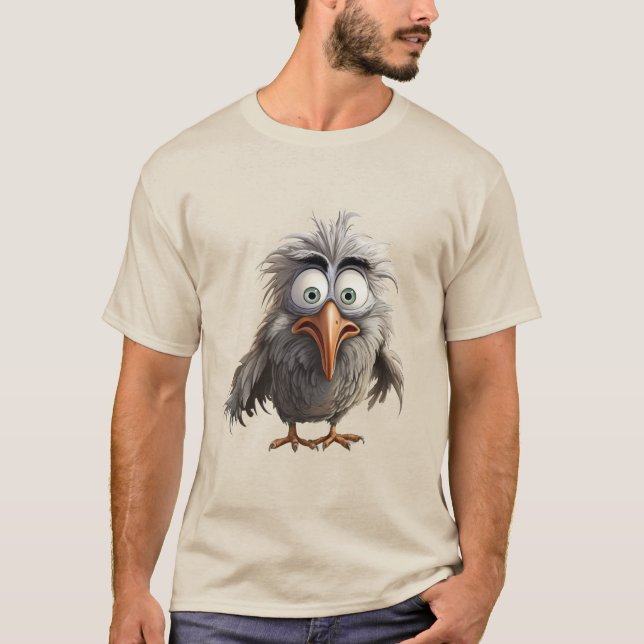 T-shirt Oiseau fantaisiste (Devant)