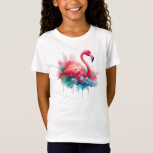 T-Shirt Oiseau flamant rose sublimation
