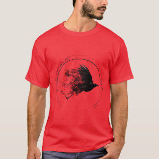 T-shirt Oiseau foncé vintage