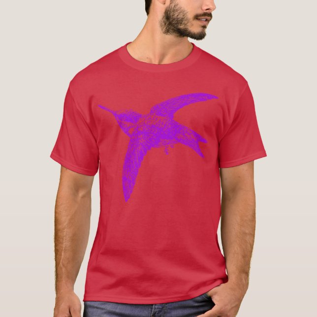T-shirt Oiseau Grange Hirondelle Oiseau fille (Devant)