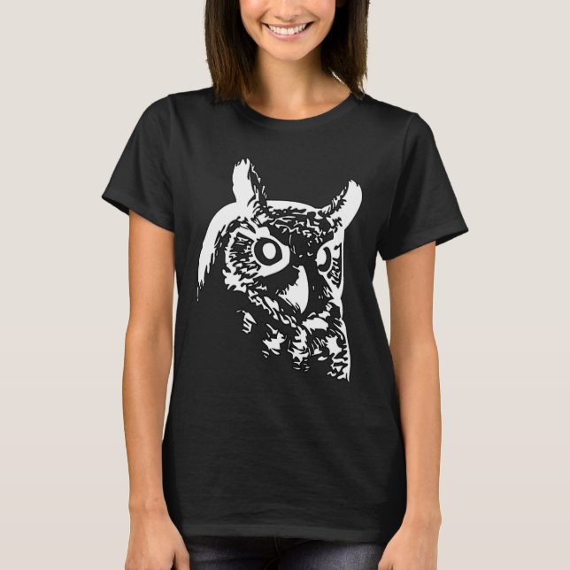 T-shirt Oiseau, hibou (Devant)