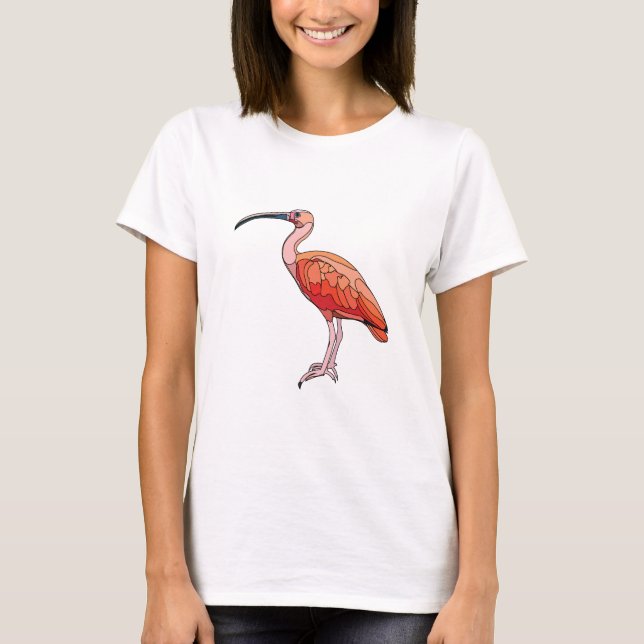T-shirt Oiseau Ibis Scarlet (Devant)