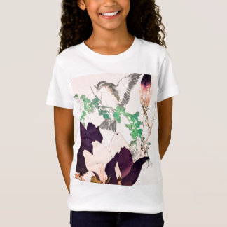 T-Shirt OISEAU IMPRIMÉ JAPONAIS EN BOIS