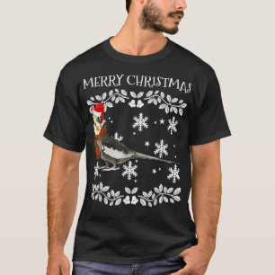 T-shirt Oiseau Joyeux Ornement de Noël Cockatiel