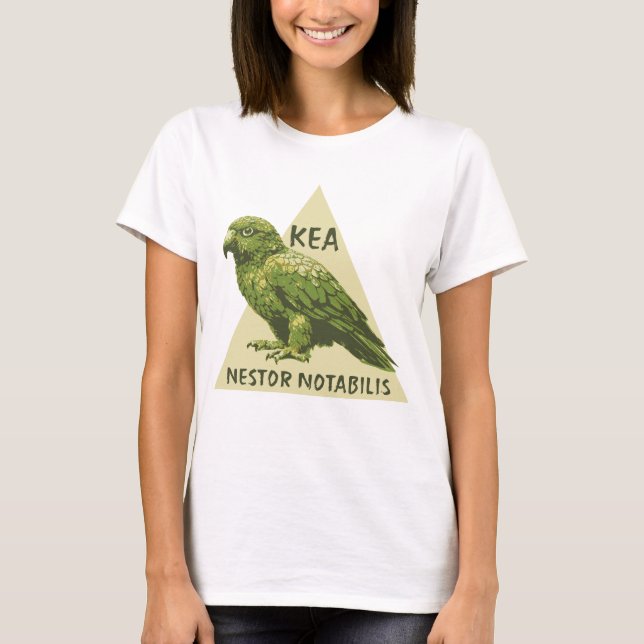 T-shirt oiseau Kea de Nouvelle-Zélande (Devant)