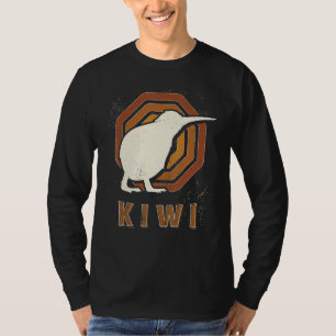 T-shirt Oiseau Kiwi Vintage Rétro Classique Amour Animal