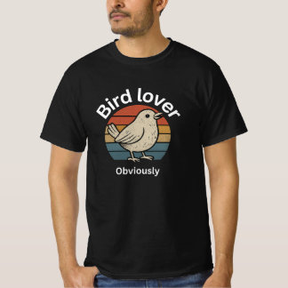 T-shirt Oiseau Lover - Joli Graphisme Oiseau Tee