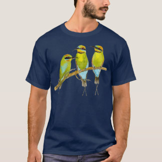 T-shirt Oiseau mangeur d'abeilles arc-en-ciel