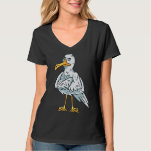 T-shirt Oiseau marin Mouette affamée
