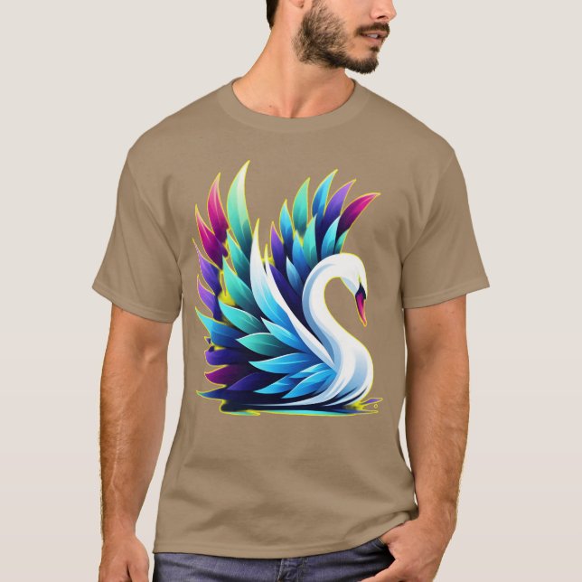 T-shirt Oiseau Mute Swan drôle (Devant)