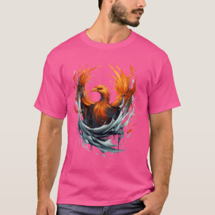T-shirt Oiseau mythique Phoenix Rising Splash Artwork Phén