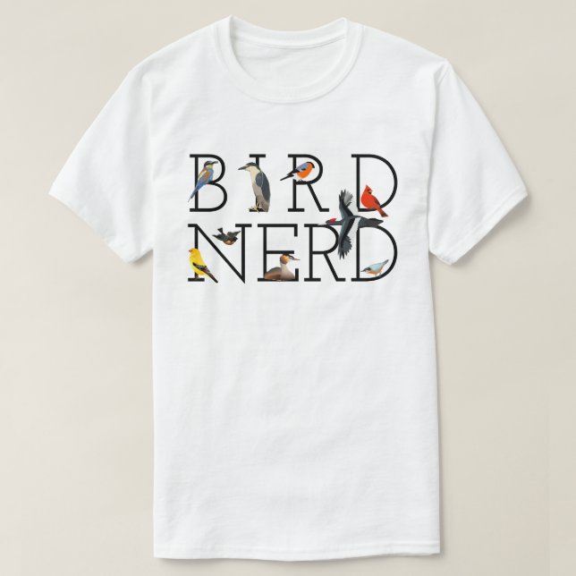 T-shirt Oiseau Nerd (Design devant)