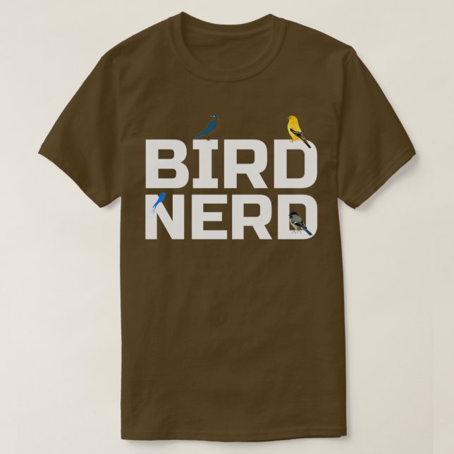 T-shirt Oiseau Nerd 1 (Design devant)