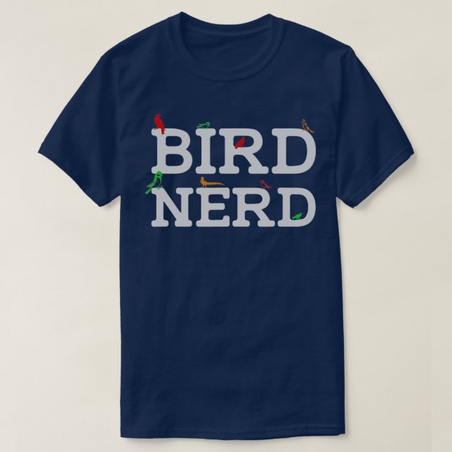 T-shirt Oiseau Nerd Observation Oiseau Oiseau Oiseau (Design devant)