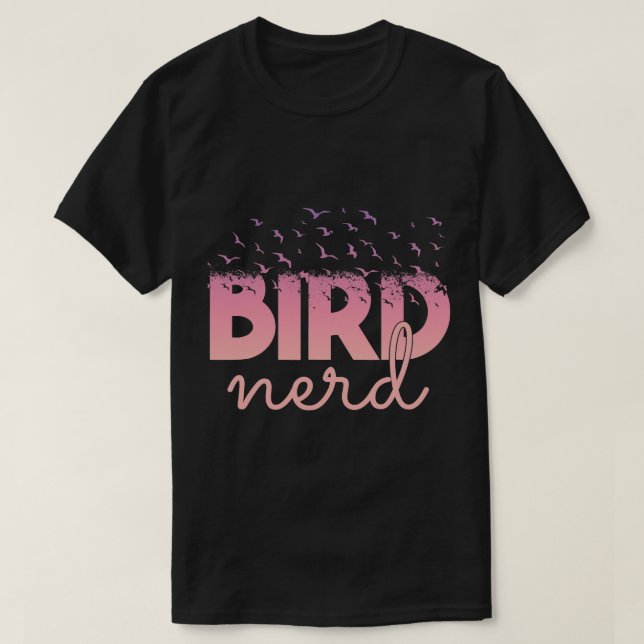 T-shirt OISEAU NERD Oiseau Observateur d'oiseaux Twitching (Design devant)