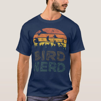 T-shirt Oiseau Nerd Retro désorganisé pour ami de l'observ