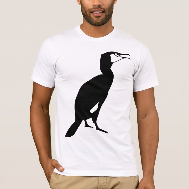 T-shirt Oiseau noir de Cormorant (Devant)