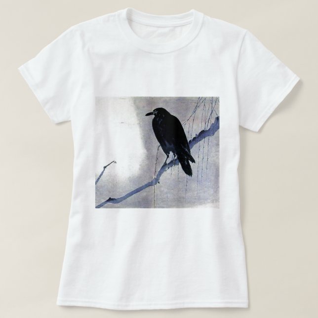 T-shirt Oiseau noir de Raven (Design devant)