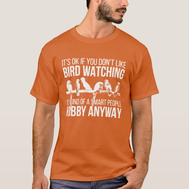 T-shirt Oiseau Observation Animaux de compagnie Oiseau vin (Devant)