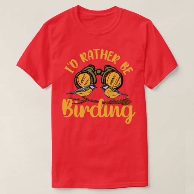 T-shirt Oiseau Observation Identifiant Oiseau Plutôt Être  (Design devant)