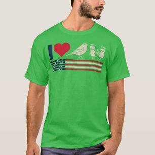 T-shirt Oiseau Observation Ornithologie ami rétro