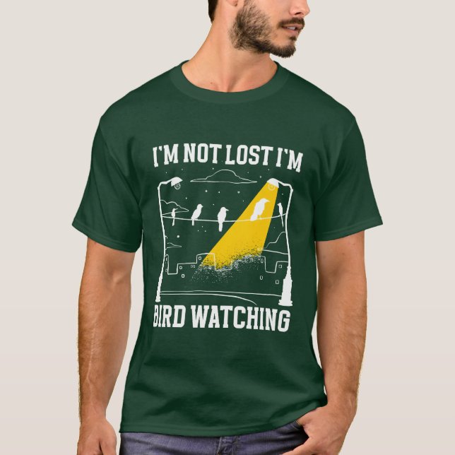 T-shirt Oiseau observer mignonne fille amoureuse d'oiseaux (Devant)