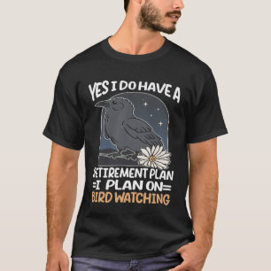 T-shirt Oiseau observer mignonne Oiseau Ami Amoureux drôle