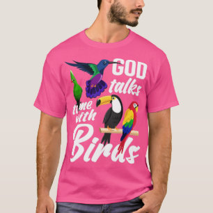 T-shirt Oiseau observer Ornithologue Dieu Foi Oiseau Nerd