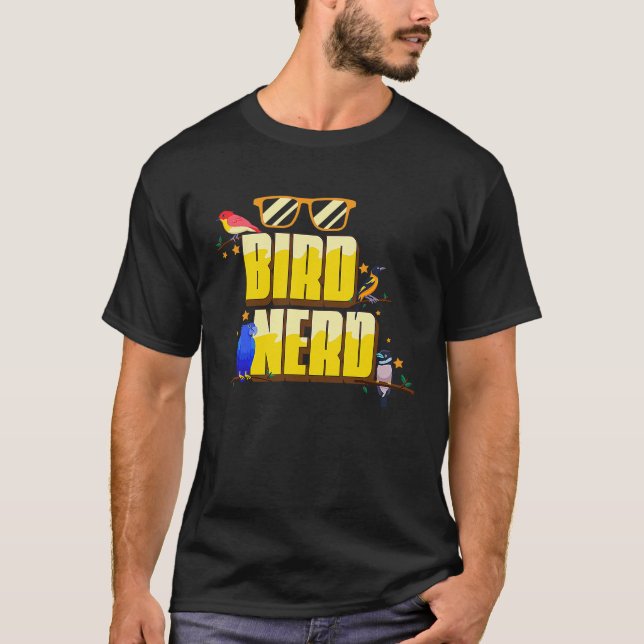 T-shirt Oiseau Ornithologie Nerd Observation des oiseaux (Devant)