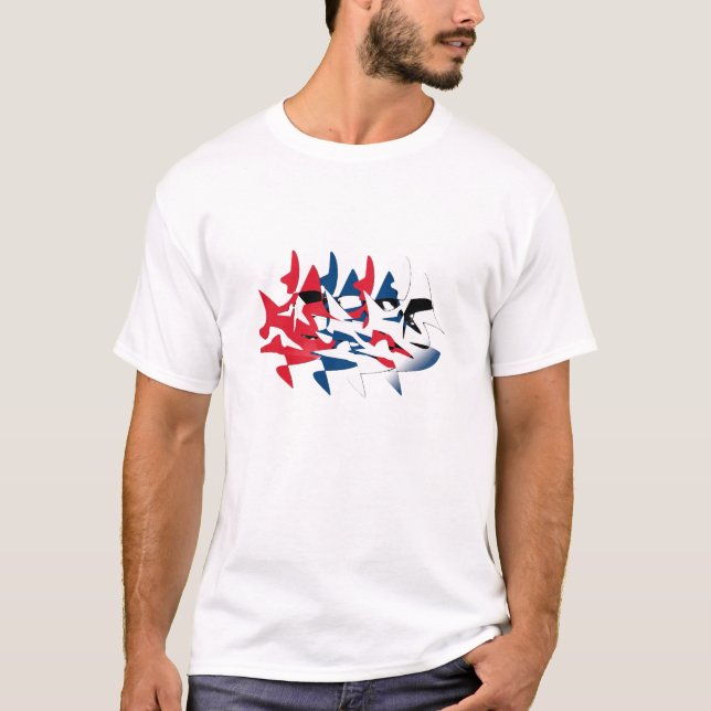 T-shirt oiseau patriote (Devant)