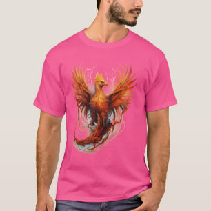 T-shirt Oiseau Phoenix Feu Feu Artwork Phoenix en hausse